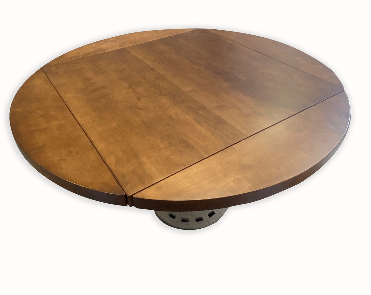 round-wood-drop-leaf-table