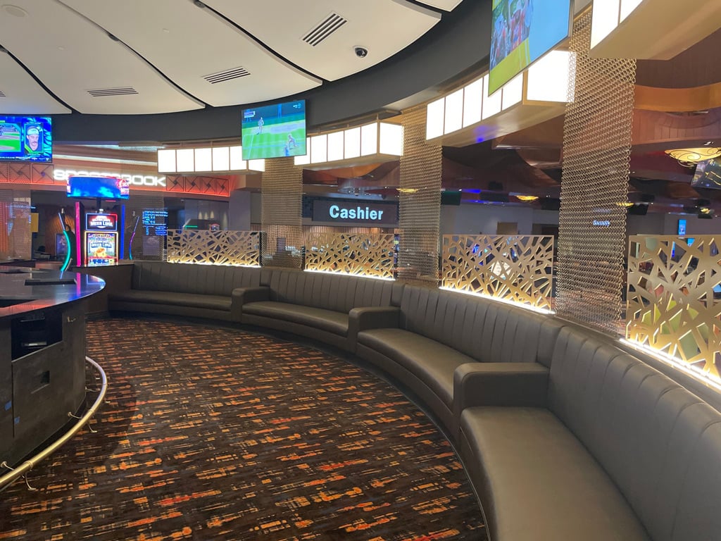 Petoskey-IN-interior-of-casino-lounge-area-with-long-curved-leather-seating
